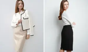Czerwona spódnica ołówkowa stylizacje - odkryj modne połączenia