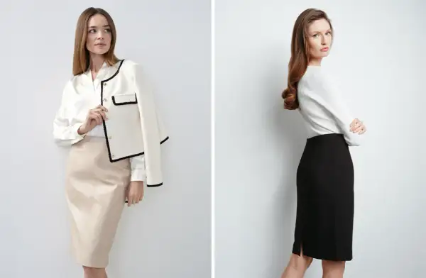 Czerwona spódnica ołówkowa stylizacje - odkryj modne połączenia